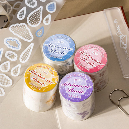 White Mist Weaving Shadows Series Die Cutting PET Tape