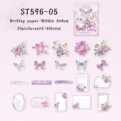 Flower butterfly sleep Sticker