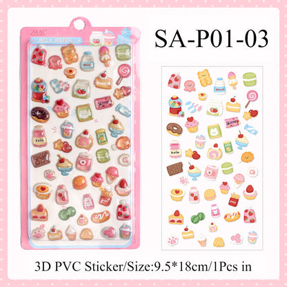 3D Colorful Jelly Series Sticker