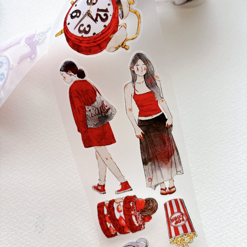 6cm*166cm Mofei Die Cutting Washi/PET/Fog PET Tape