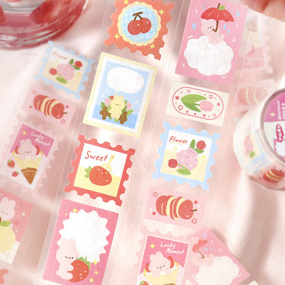 Forest Sweet Fruit House Series Die Cutting Washi Tape featuring forest, sweet, and house designs for journaling, scrapbooking and collage