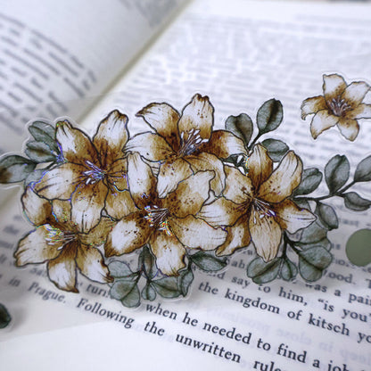 Shan Hai Flower Die-Cutting Washi Tape - Sample 100cm