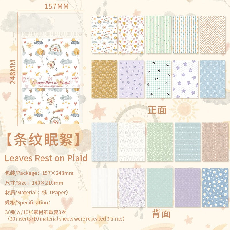 Blossom Pink Boughs Lightly Retro Textured Material Paper