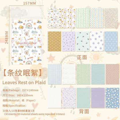 Blossom Pink Boughs Lightly Retro Textured Material Paper