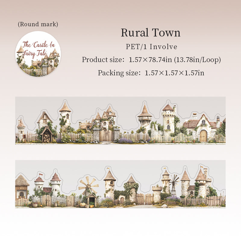 Fairy Tales Castles Series Die Cutting PET Tape