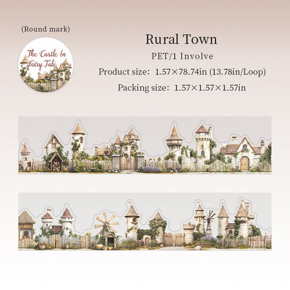 Fairy Tales Castles Series Die Cutting PET Tape