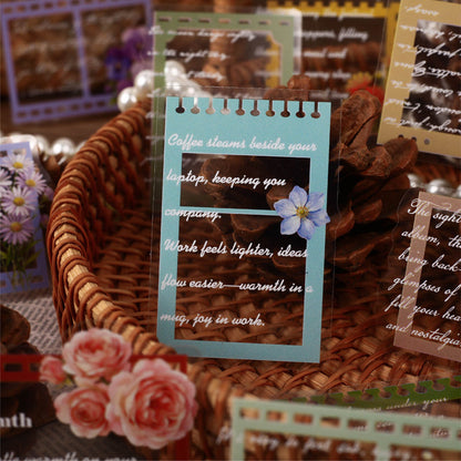 Flower Lane Post Series Sticker featuring flower, and post designs for journaling, scrapbooking and collage