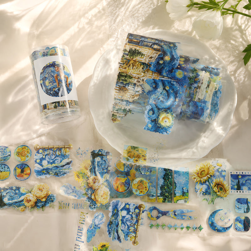 Starry Night Art Shell Silver PET Tape