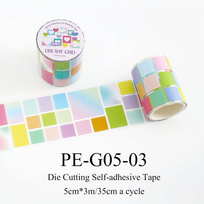 Colorful Classification Series Die Cutting Self-adhesive Tape