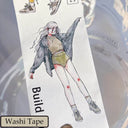 6cm*200cm Keep exercising Die Cutting Washi/PET/Fog PET Tape