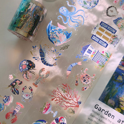 5cm*100cm Ocean Market Die Cutting PET Tape