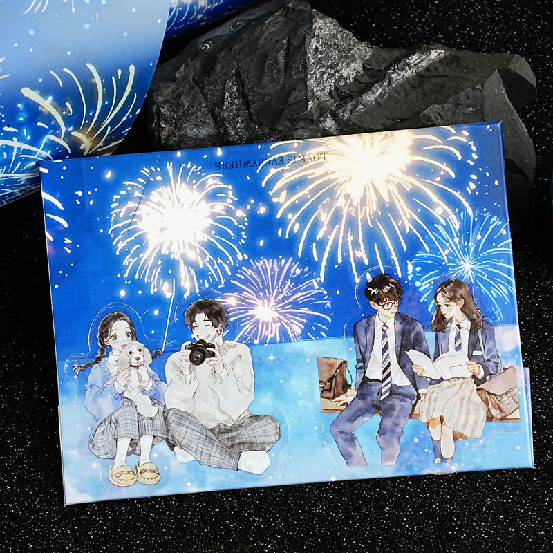 Night Island Starlight Series PET Tape featuring island, star, and light designs for journaling, scrapbooking and collage