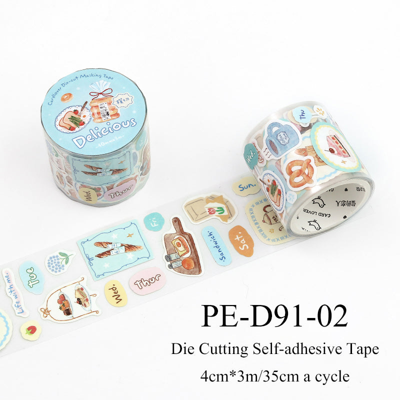 Healing Checklist Series Die Cutting Self-adhesive Tape
