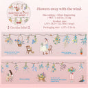 Wind Riding Branch Series Die Cutting Silver Stamping PET Tape