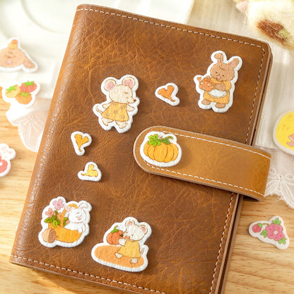 Forest Cute Friends Series Sticker featuring forest designs for journaling, scrapbooking and collage
