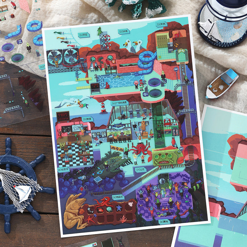 Open Today Series 3D Sticker for journaling, scrapbooking and collage