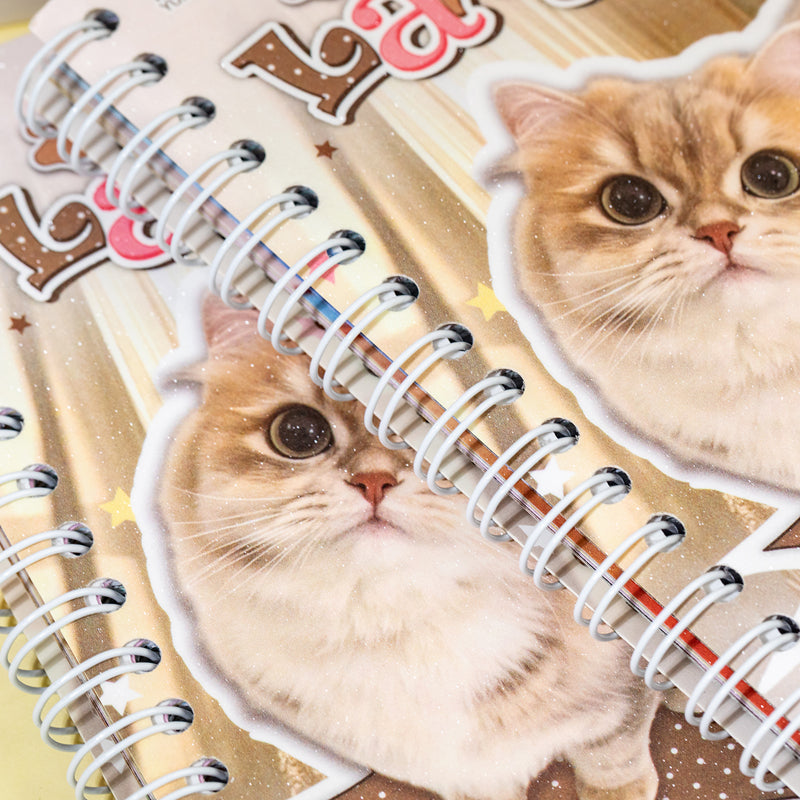 Meow Words Series Sticker Book featuring book designs for journaling, scrapbooking and collage