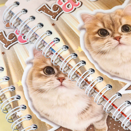 Meow Words Series Sticker Book featuring book designs for journaling, scrapbooking and collage