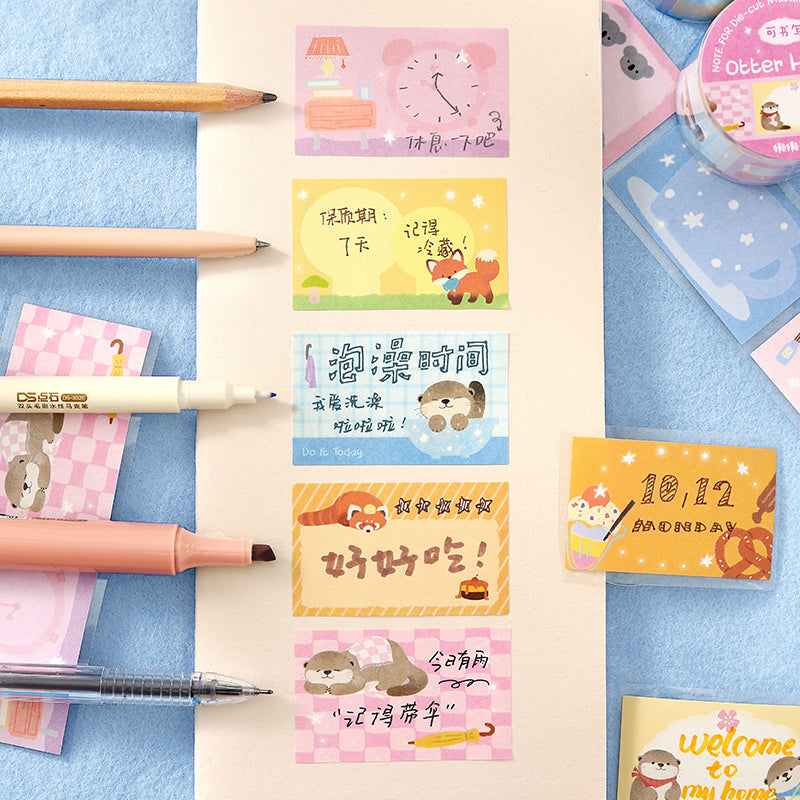 BOBO Post Office Series Die Cutting Writing Paper Tape
