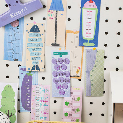 Daily Notes Series Sticker Book featuring book designs for journaling, scrapbooking and collage