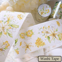 5.5cm*100cm Floating Light Lily Die Cutting Washi/PET Tape