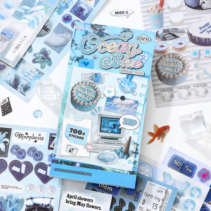 My Ideal Home Series Sticker Book featuring book, and home designs for journaling, scrapbooking and collage