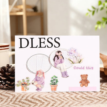 Seasonal Wandering Series Sticker Book featuring book, and sea designs for journaling, scrapbooking and collage