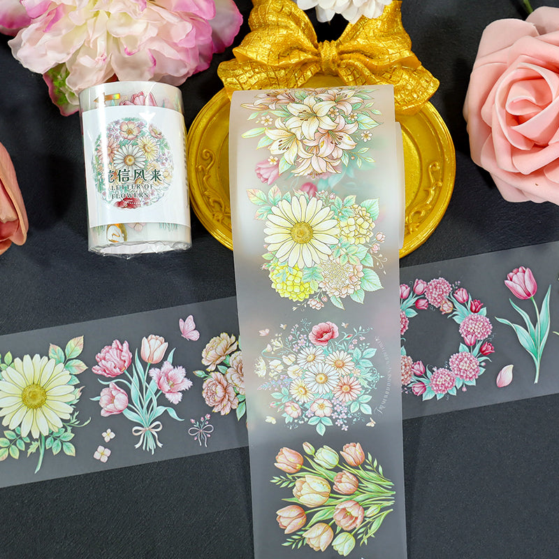 Flower Bearing Wind Blows Fog PET Tape