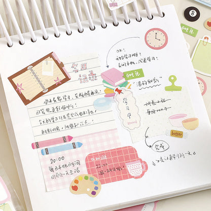 Doudoudi Life Diary Series Die Cutting Writing Paper Tape for journaling, scrapbooking and collage