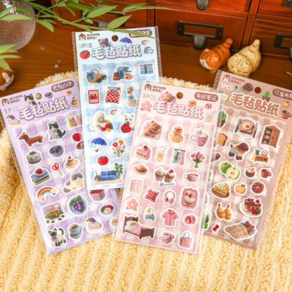 Fleece Rug Series Sticker for journaling, scrapbooking and collage