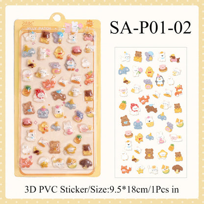 3D Colorful Jelly Series Sticker