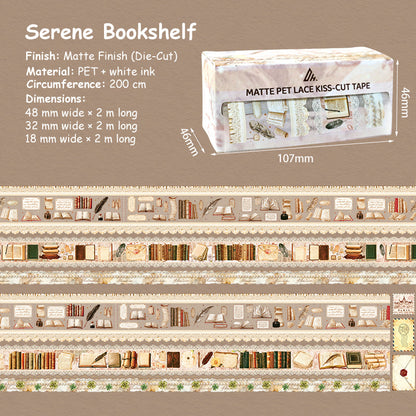 Serene Bookshelf PET Tape Set