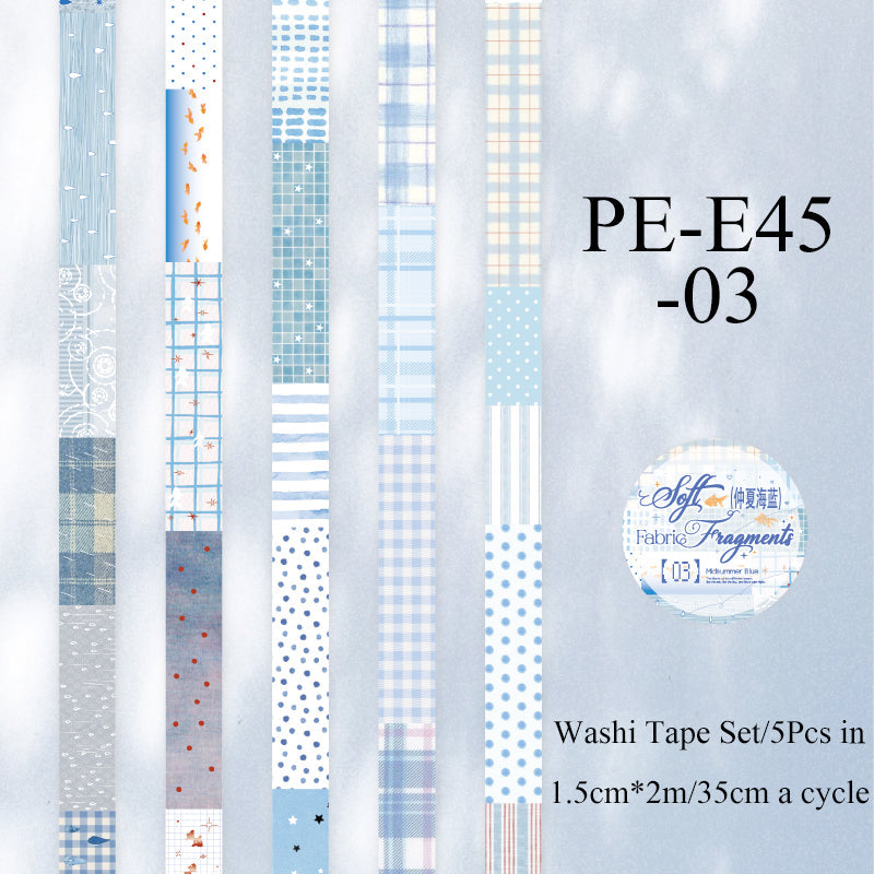 Fabric Fragment Series Washi Tape Set