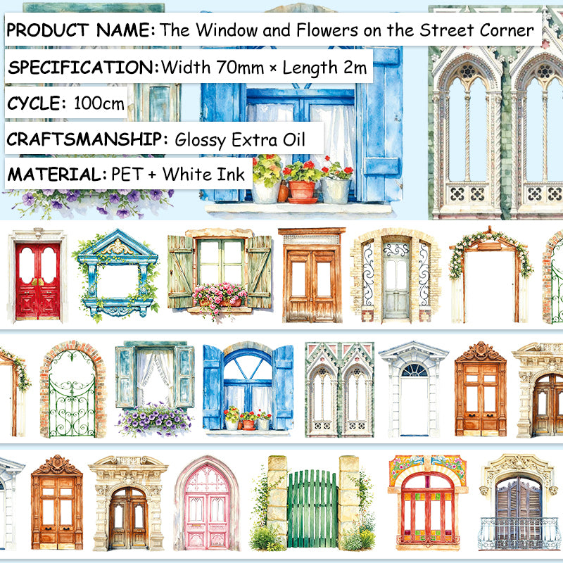 Street Corner Window PET Tape