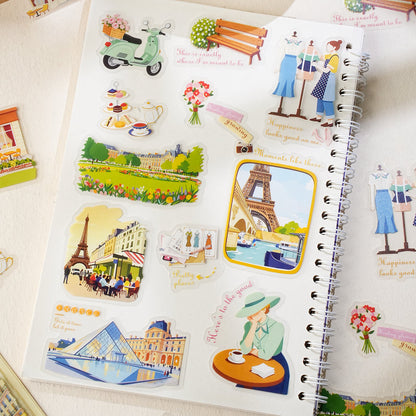 Light Circumnavigation Series Sticker featuring light designs for journaling, scrapbooking and collage