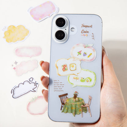 Notes Boxes Series Sticker Book featuring book designs for journaling, scrapbooking and collage