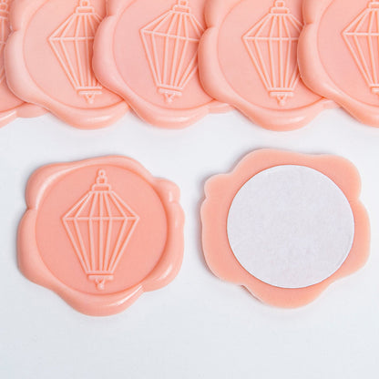 Relief flower bed Wax Seal Sticker