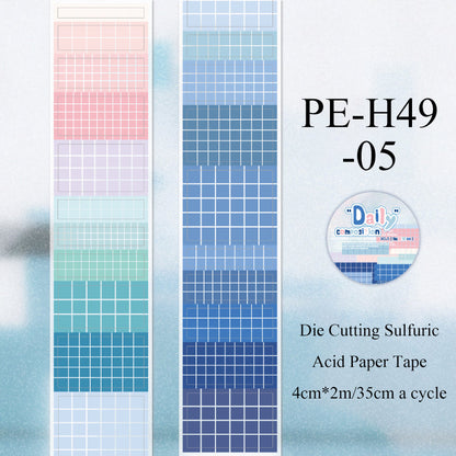 Daily Composition Series Die Cutting Sulfuric Acid Paper Tape