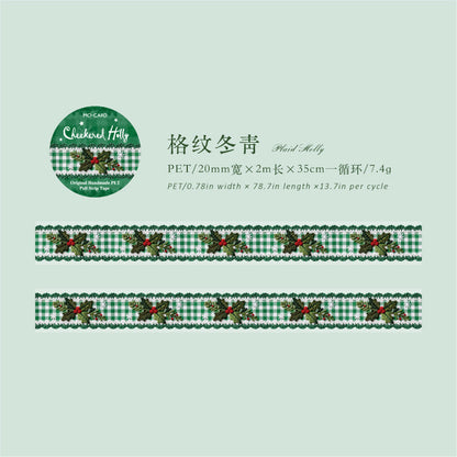 Christmas Plaid Series PET Tape