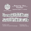 Black White Little Life Series Washi Tape