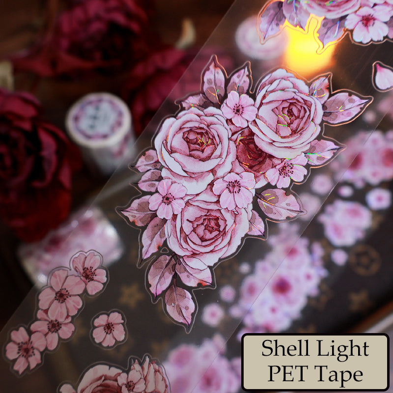 The beauty of flowers Die-Cutting Washi Tape - Sample 100cm
