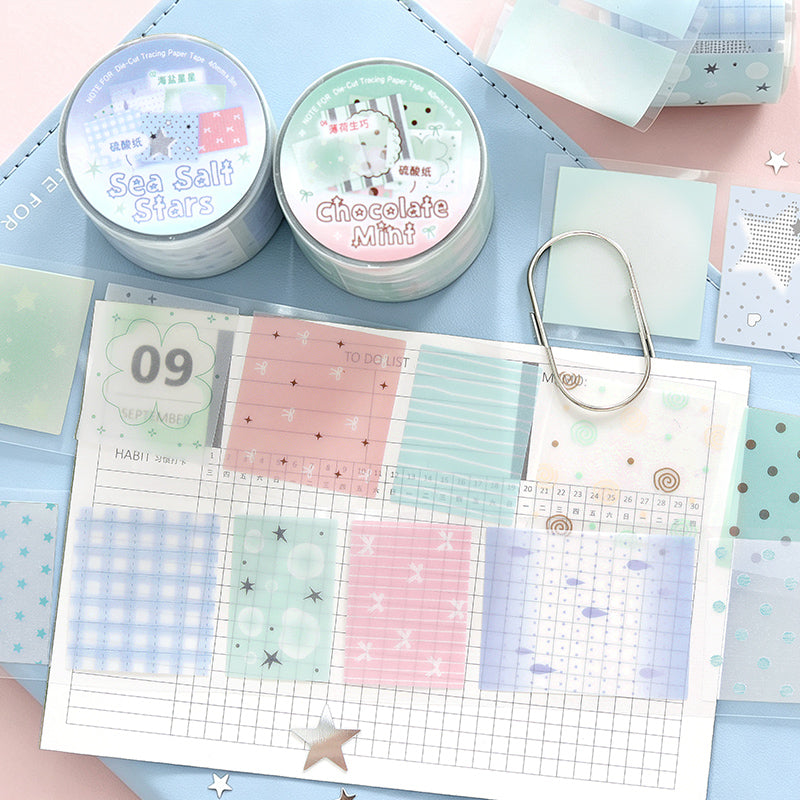 Wave Dots Series Die Cutting Tracing Paper Tape