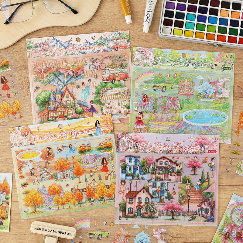 Flower Garden Tour Sticker Book