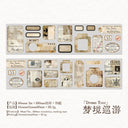Retro Markings Series Die Cutting Washi Tape