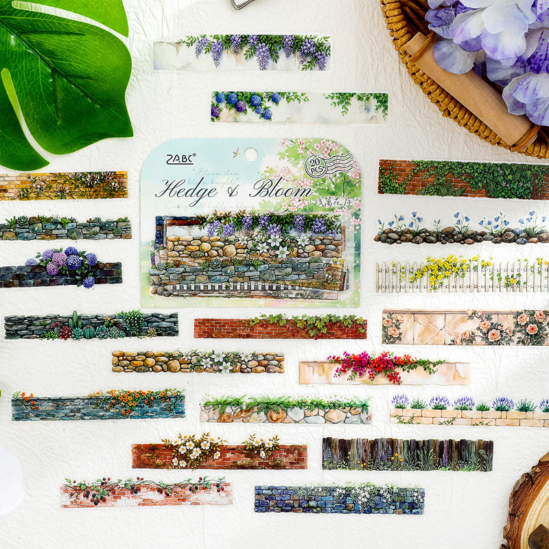 Flower Wall Sermon Series Sticker featuring flower designs for journaling, scrapbooking and collage