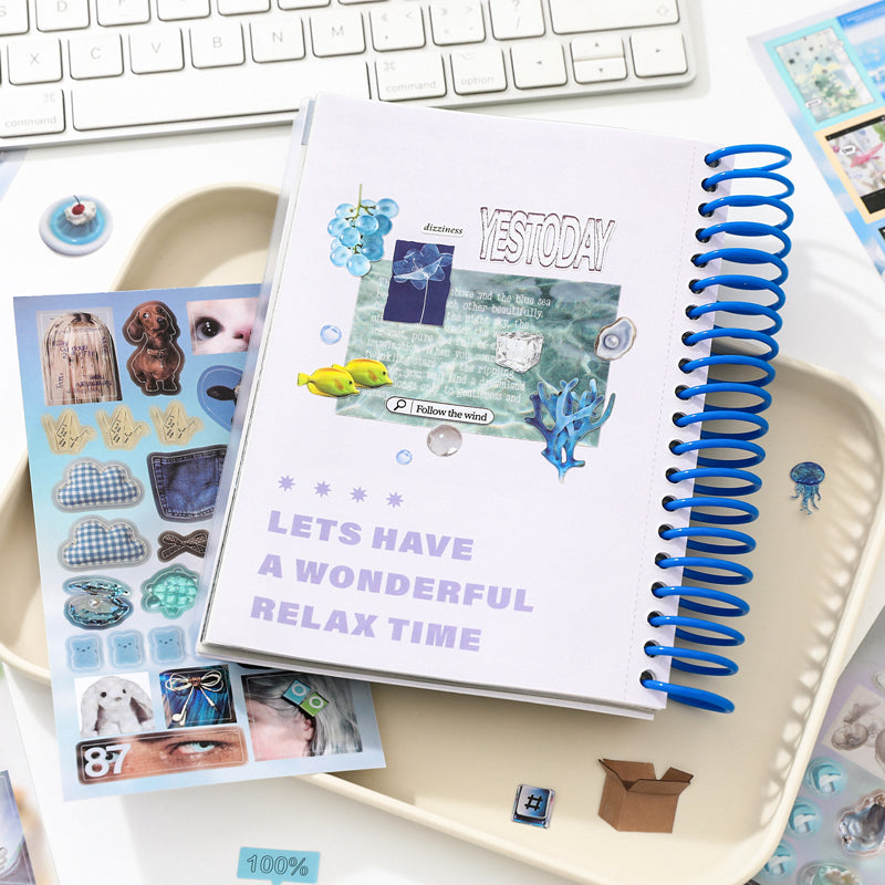 My Ideal Home Series Sticker Book featuring book, and home designs for journaling, scrapbooking and collage