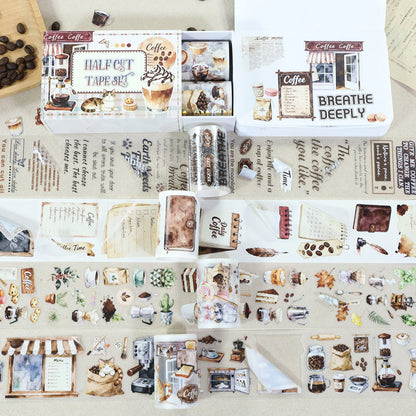 Coffee Time Tape Set for journaling, scrapbooking and collage