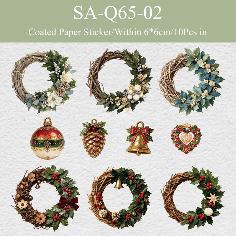 Christmas Wreath Collection Series Sticker