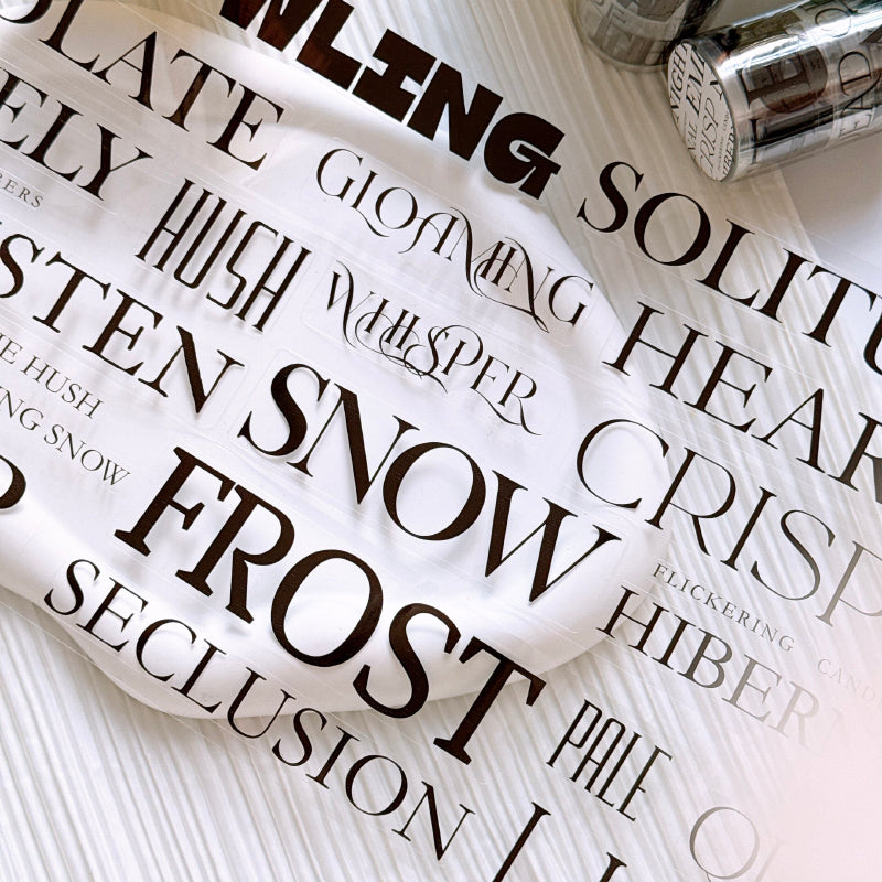 6cm*125cm Winter Daydreams Die Cutting PET Tape