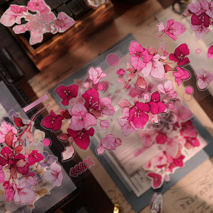 Triangle Flower Fragrance Die-Cutting Washi Tape - Sample 120cm